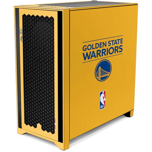 NBA Golden State Warriors Standard - Yellow Corsair 4000D Tempered Glass Mid-Tower ATX Case Skin