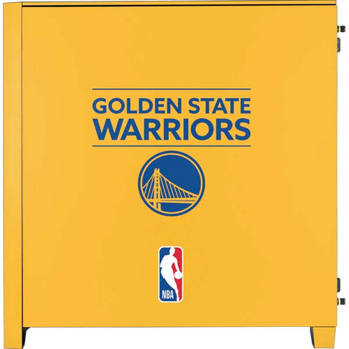 NBA Golden State Warriors Standard - Yellow Corsair 4000D Tempered Glass Mid-Tower ATX Case Skin