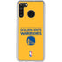 NBA Golden State Warriors Standard - Yellow Galaxy A21 Clear Case