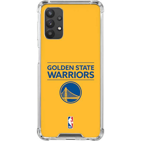 NBA Golden State Warriors Standard - Yellow Galaxy A32 5G Clear Case