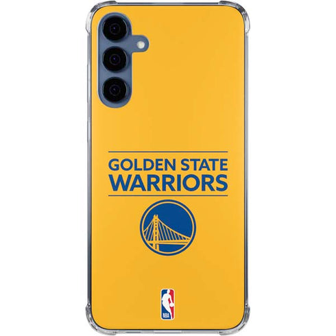 NBA Golden State Warriors Standard - Yellow Galaxy A35 5G Clear Case