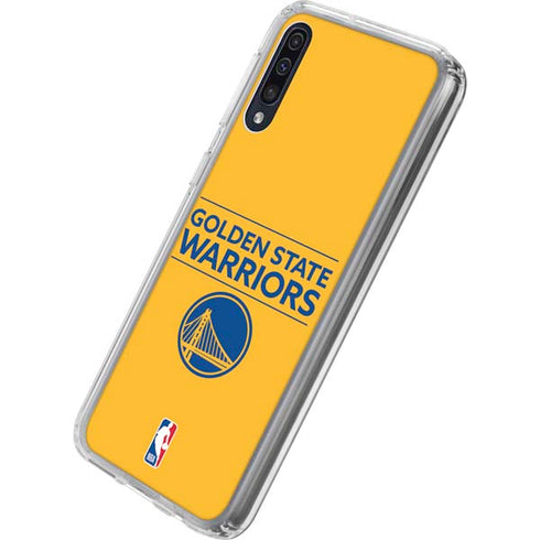 NBA Golden State Warriors Standard - Yellow Galaxy A50 Clear Case