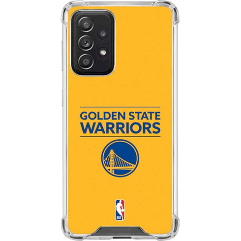 NBA Golden State Warriors Standard - Yellow Galaxy A52 5G Clear Case