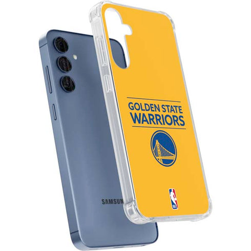 NBA Golden State Warriors Standard - Yellow Galaxy A55 5G Clear Case