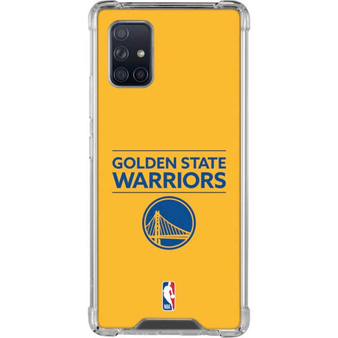 NBA Golden State Warriors Standard - Yellow Galaxy A71 5G Clear Case