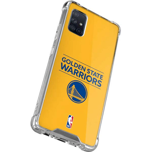 NBA Golden State Warriors Standard - Yellow Galaxy A71 5G Clear Case