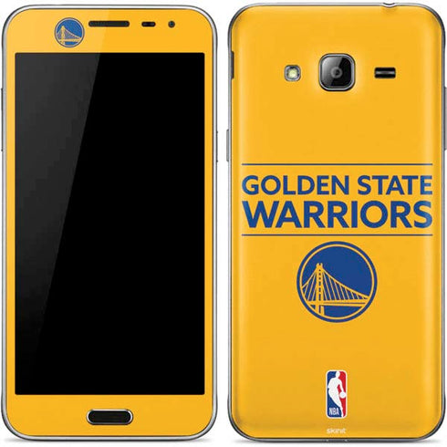NBA Golden State Warriors Standard - Yellow Galaxy J3 Skin