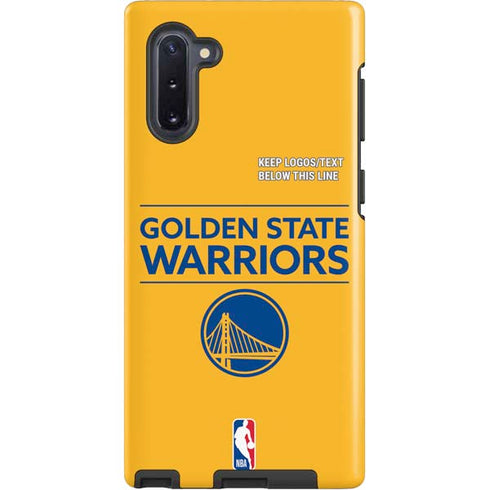 NBA Golden State Warriors Standard - Yellow Galaxy Note 10 Pro Case
