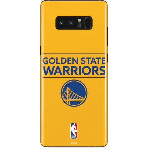 NBA Golden State Warriors Standard - Yellow Galaxy Note 8 Skin
