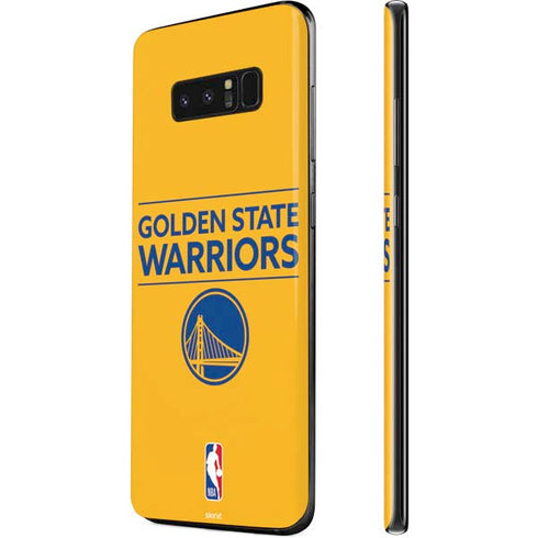 NBA Golden State Warriors Standard - Yellow Galaxy Note 8 Skin