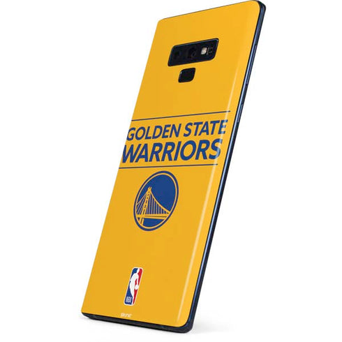NBA Golden State Warriors Standard - Yellow Galaxy Note 9 Skin