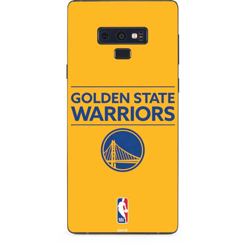 NBA Golden State Warriors Standard - Yellow Galaxy Note 9 Skin