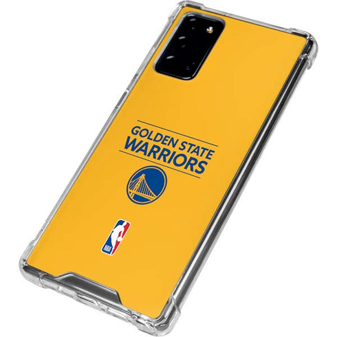 NBA Golden State Warriors Standard - Yellow Galaxy Note20 5G Clear Case