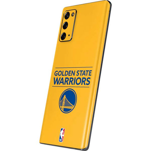 NBA Golden State Warriors Standard - Yellow Galaxy Note20 5G Skin