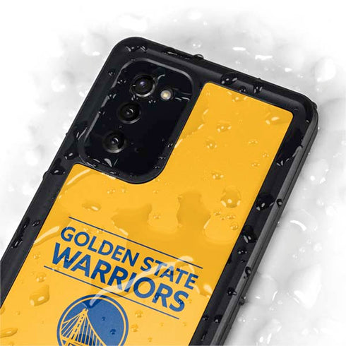 NBA Golden State Warriors Standard - Yellow Galaxy Note20 5G Waterproof Case