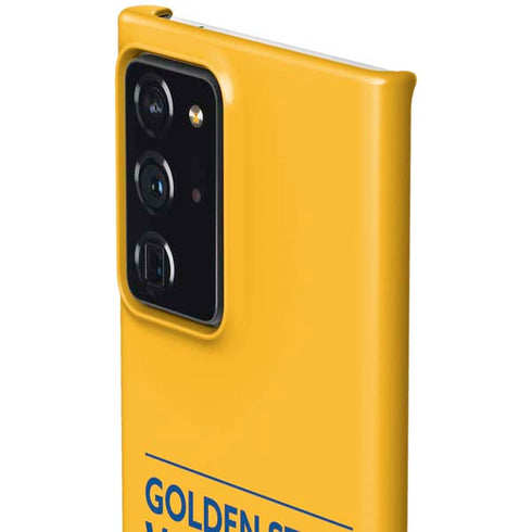 NBA Golden State Warriors Standard - Yellow Galaxy Note20 Ultra 5G Lite Case