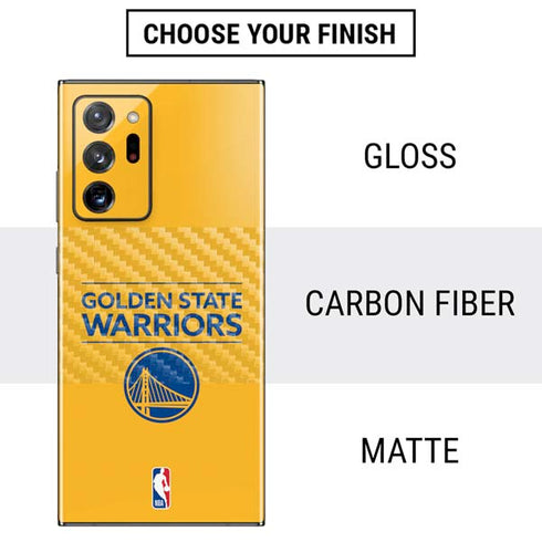NBA Golden State Warriors Standard - Yellow Galaxy Note20 Ultra 5G Skin