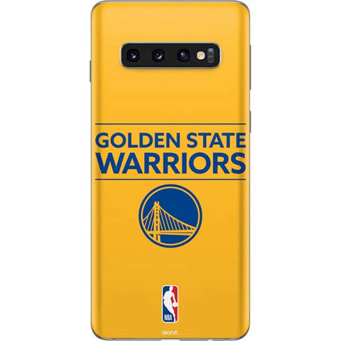 NBA Golden State Warriors Standard - Yellow Galaxy S10 Skin