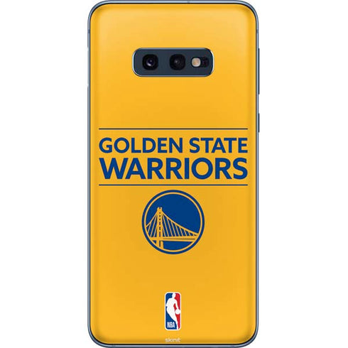NBA Golden State Warriors Standard - Yellow Galaxy S10e Skin