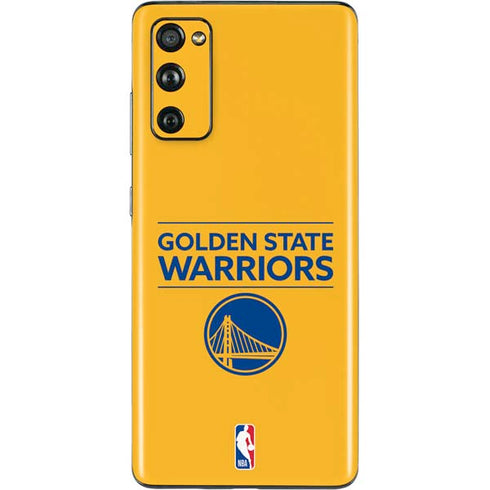 NBA Golden State Warriors Standard - Yellow Galaxy S20 Fan Edition Skin