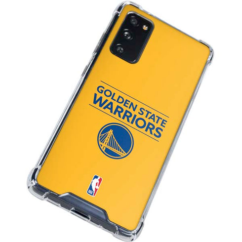 NBA Golden State Warriors Standard - Yellow Galaxy S20 FE Clear Case