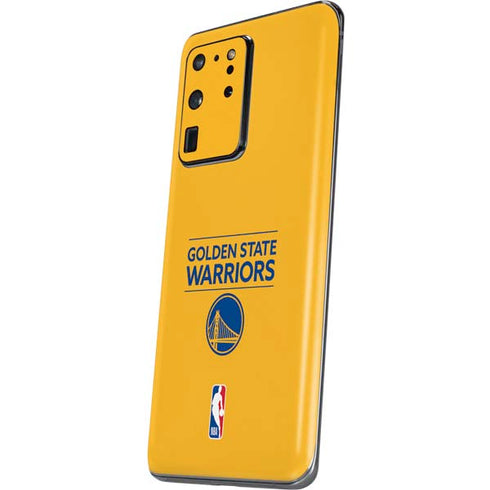 NBA Golden State Warriors Standard - Yellow Galaxy S20 Ultra 5G Skin