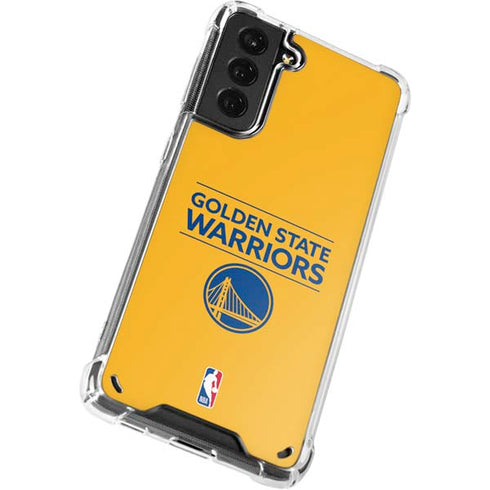 NBA Golden State Warriors Standard - Yellow Galaxy S21 Plus 5G Clear Case