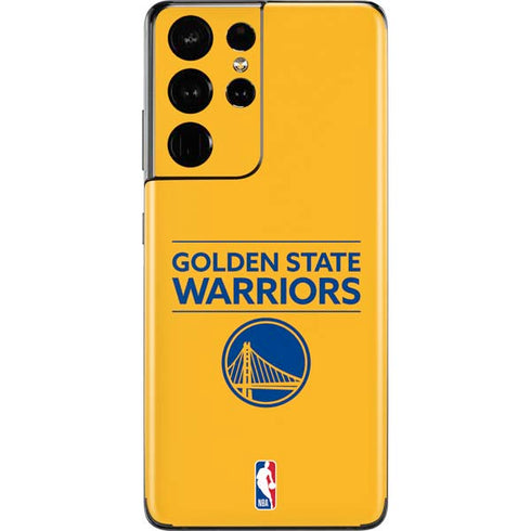 NBA Golden State Warriors Standard - Yellow Galaxy S21 Ultra 5G Skin
