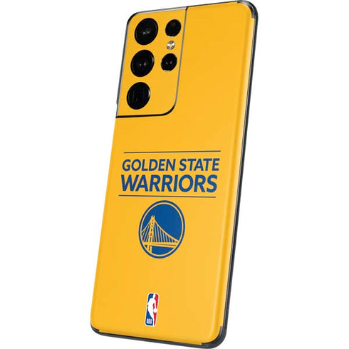 NBA Golden State Warriors Standard - Yellow Galaxy S21 Ultra 5G Skin
