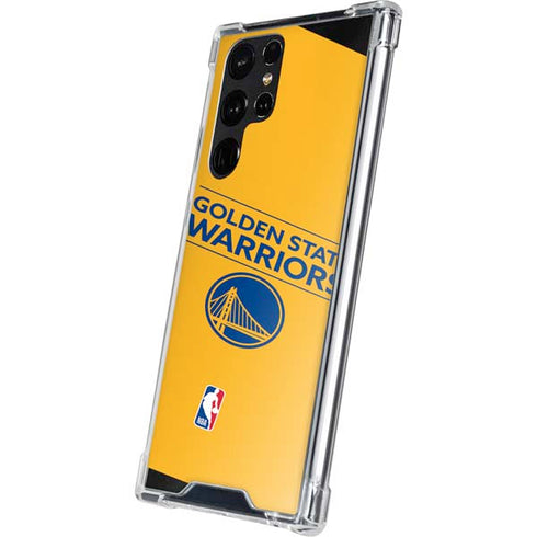 NBA Golden State Warriors Standard - Yellow Galaxy S22 Ultra Clear Case