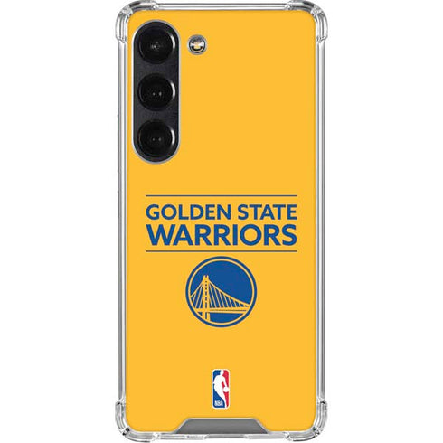 NBA Golden State Warriors Standard - Yellow Galaxy S23 Clear Case