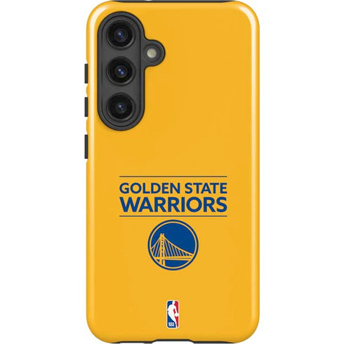 NBA Golden State Warriors Standard - Yellow Galaxy S25 Impact Case