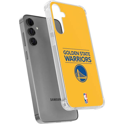 NBA Golden State Warriors Standard - Yellow Galaxy S24 Plus Clear Case