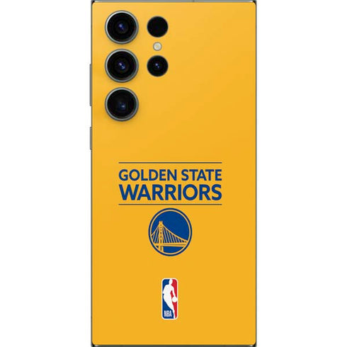 NBA Golden State Warriors Standard - Yellow Galaxy S25 Ultra Skin