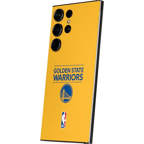 NBA Golden State Warriors Standard - Yellow Galaxy S25 Ultra Skin