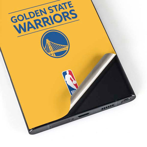 NBA Golden State Warriors Standard - Yellow Galaxy S25 Ultra Skin