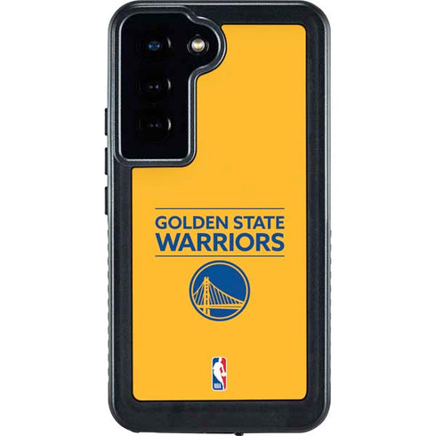 NBA Golden State Warriors Standard - Yellow Galaxy S24 Waterproof Case