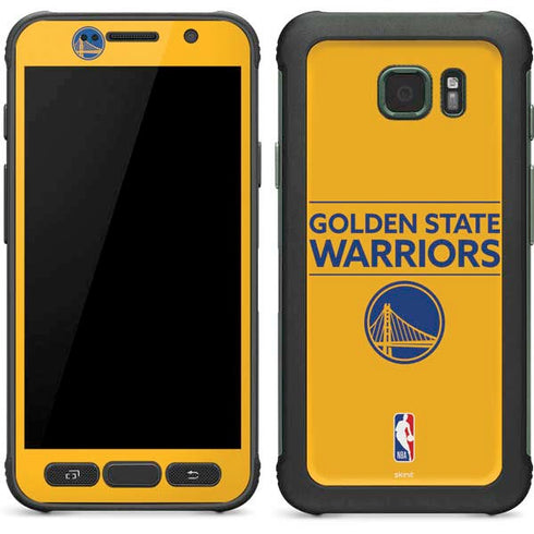 NBA Golden State Warriors Standard - Yellow Galaxy S7 Active Skin