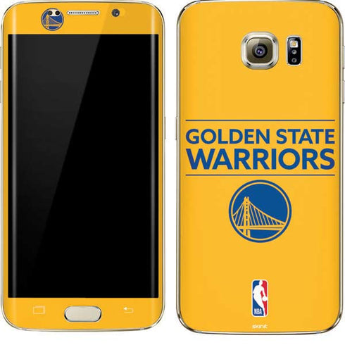 NBA Golden State Warriors Standard - Yellow Galaxy S7 Edge Skin