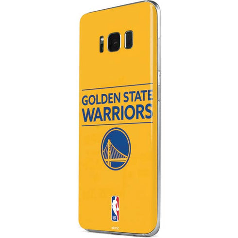 NBA Golden State Warriors Standard - Yellow Galaxy S8 Plus Skin