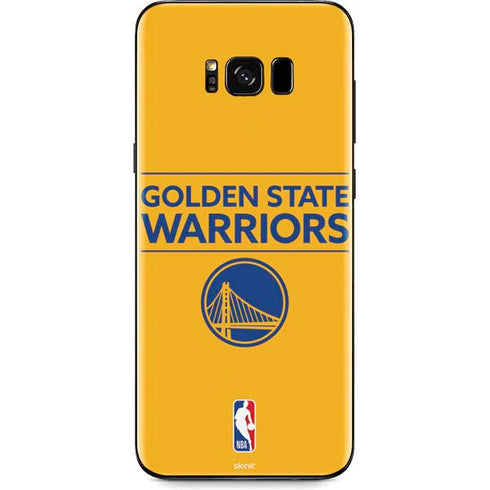 NBA Golden State Warriors Standard - Yellow Galaxy S8 Skin