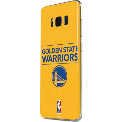 NBA Golden State Warriors Standard - Yellow Galaxy S8 Skin