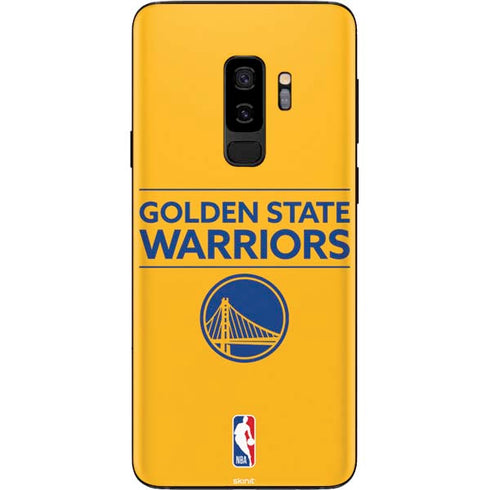 NBA Golden State Warriors Standard - Yellow Galaxy S9 Plus Skin
