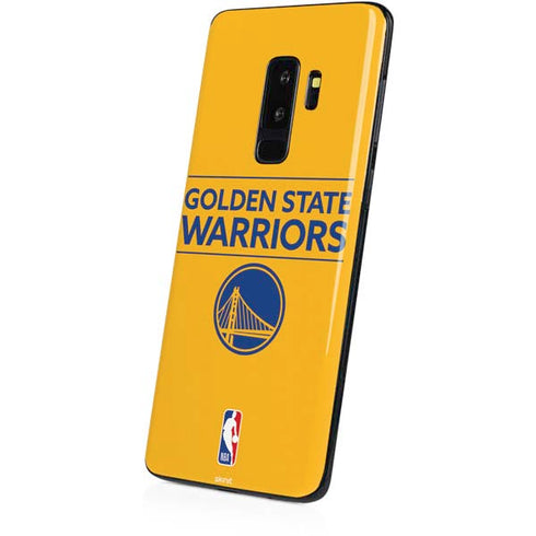 NBA Golden State Warriors Standard - Yellow Galaxy S9 Plus Skin