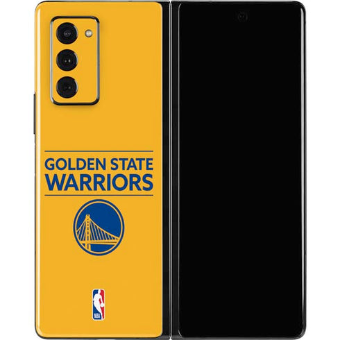 NBA Golden State Warriors Standard - Yellow Galaxy Z Fold2 5G Skin
