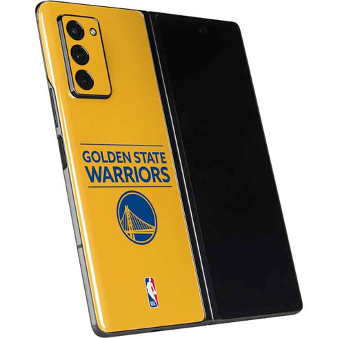 NBA Golden State Warriors Standard - Yellow Galaxy Z Fold2 5G Skin