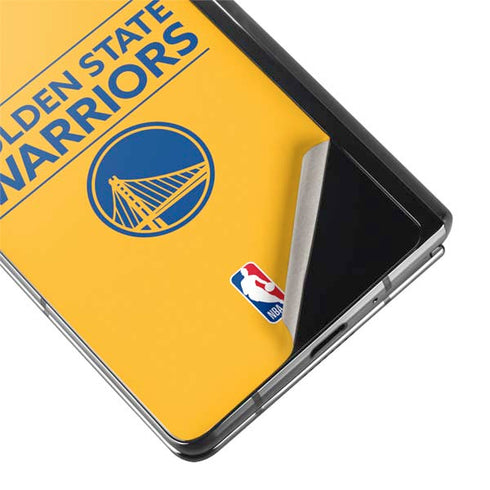 NBA Golden State Warriors Standard - Yellow Galaxy Z Fold2 5G Skin