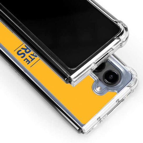 NBA Golden State Warriors Standard - Yellow Galaxy Z Fold5 5G Clear Case