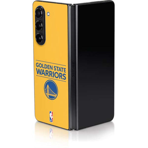 NBA Golden State Warriors Standard - Yellow Galaxy Z Fold5 5G Skin