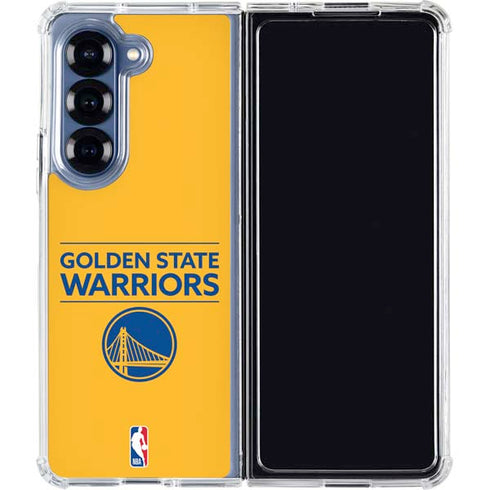 NBA Golden State Warriors Standard - Yellow Galaxy Z Fold6 Clear Case